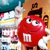 M&M characters for M&M World at the Las Vegas Strip.