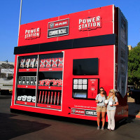 XL 'Vending Machine' or 'Powerstation' for a Dodge RAM brand activation at the State Fair of Texas.