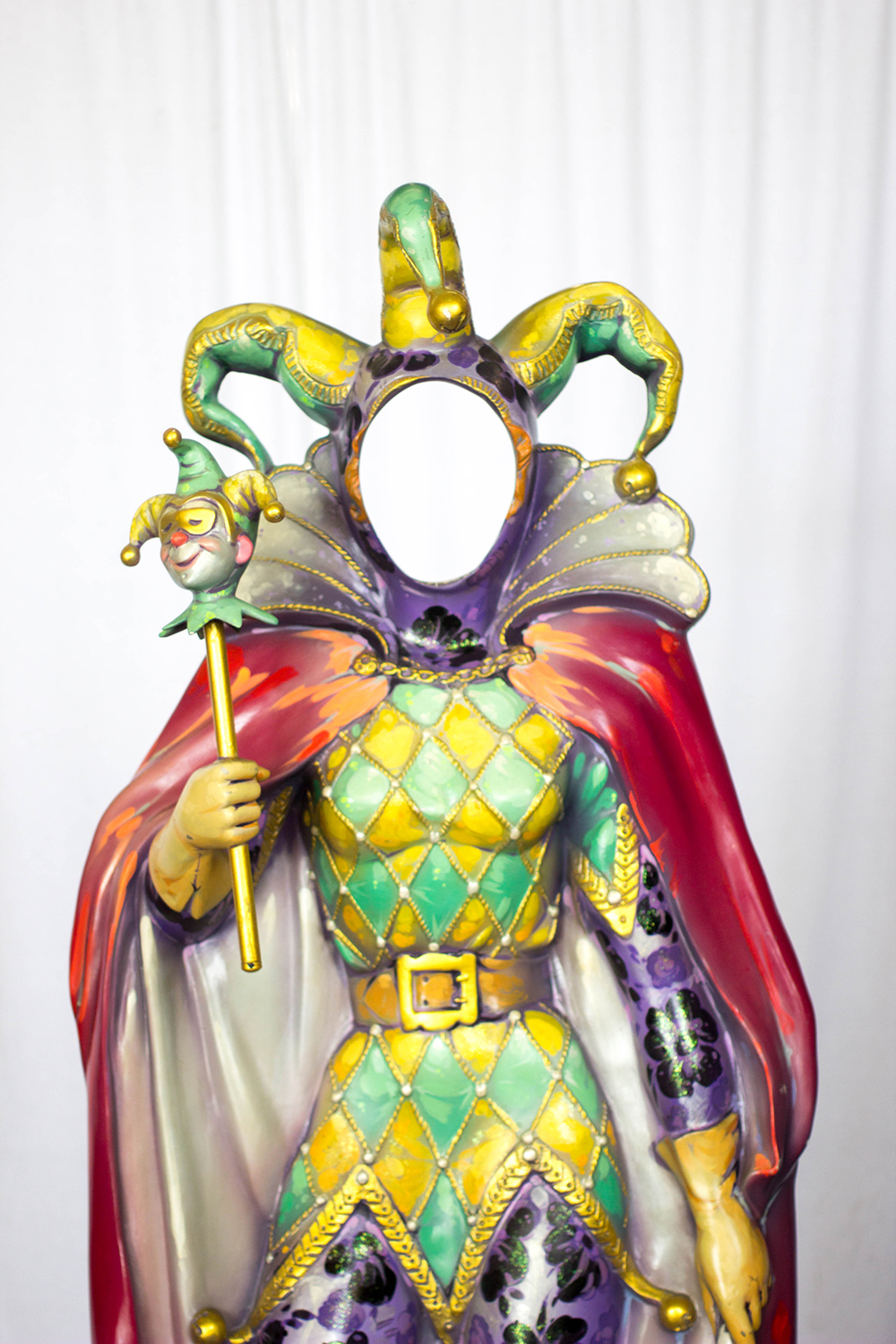 Photo cut-out female jester - Kern Studios