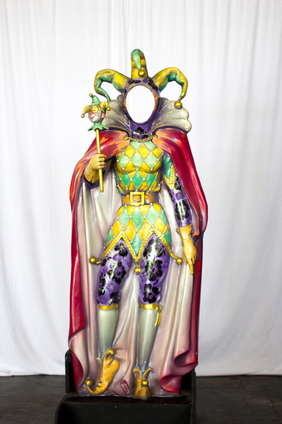 Photo cutout female jester Kern Studios