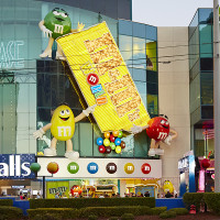M&M characters for M&M World at the Las Vegas Strip.